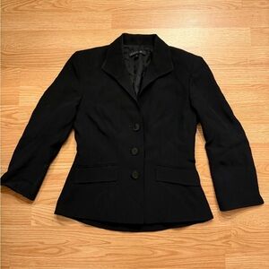 Lafayette 148 New York Black Women's 3 Button Blazer Sz 2